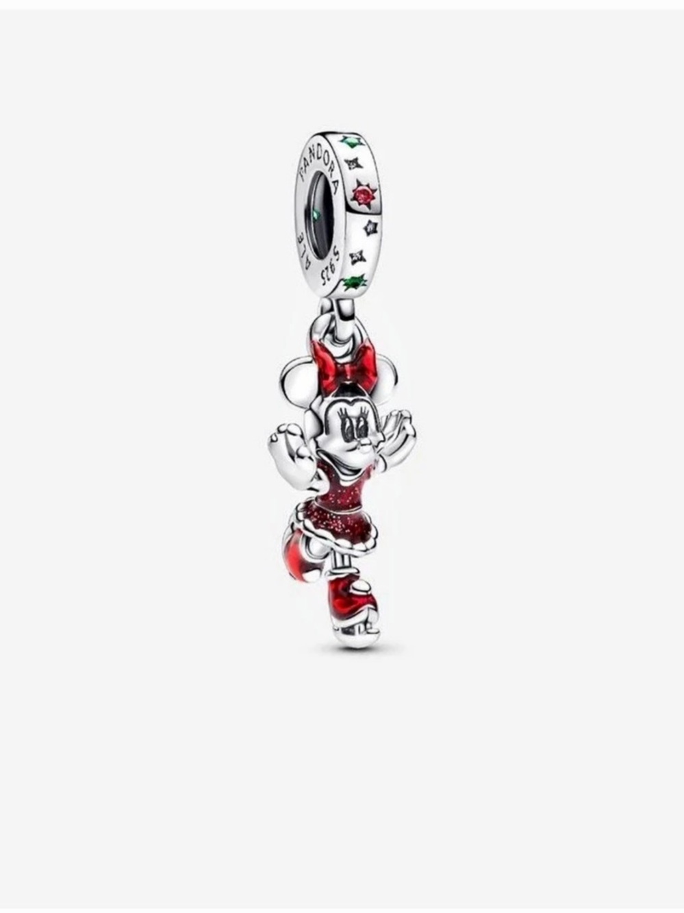 PANDORA Minnie Mouse Ice Skating Dangle Charm Disney Minnie Mouse Dangle Charm